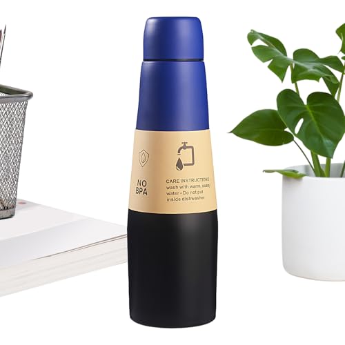 Botellas De Agua De Acero Inoxidable - Vaso Deportivo Térmico - A Prueba De Fugas De Acero Inoxidable Con Gran Capacidad Unisex Para Viaje Trabajo Hogar