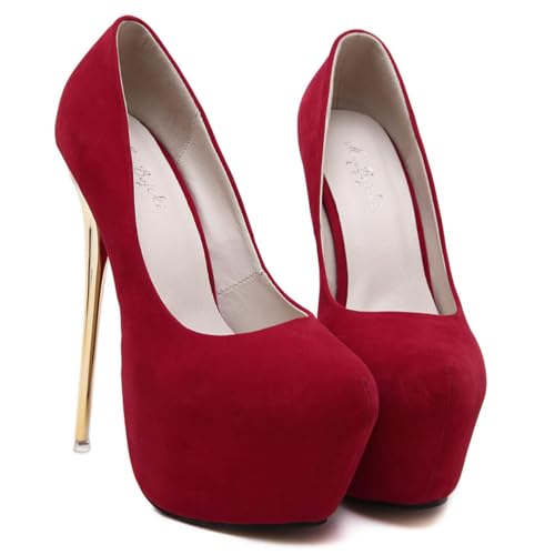 Talons Hauts 16CM Rouge 41 idéals pour vos Séances de Pole Dance