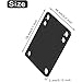Kqcibz 10 Pcs 3 mm Skateboard Riser Shock Pads Longboard Rise Pads Skateboard Shock Pads Soft Longboard Shockpads, Black