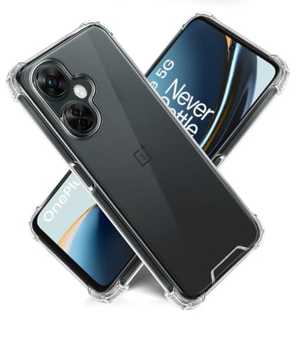 Image of JANAK RAJ Raise Corner - Ultra Hybrid Crystal Clear Back Case Cover Compatible with OnePlus Nord CE 3 Lite / 1+ CE3 Lite /Oppo K11x 5G | Tough 360 Bumper Protection Rugged Shockproof Design - Clear