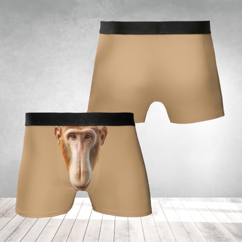 Trunk Animals Boxers for Men - Funny Mens Underwear Boxer Briefs Flyless Underwear for Men PA152