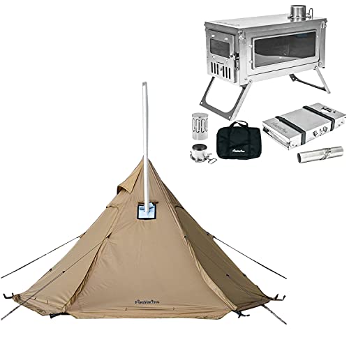 Carpa FIREHIKING para camping con estufa de titanio 2-4 personas