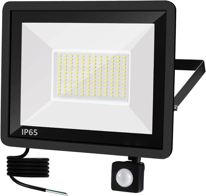 Body-Plus LED Floodlight, IP65 Outdoor Security Lights with PIR Motion Sensor - 6000k Super Bright Security Lights Outdoor Motion Sensor for Garage, Backyard, Garden [Energy Class A++]