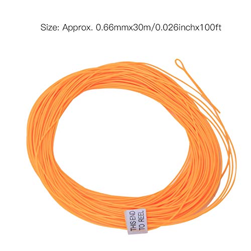 VINGVO Angelschnur mit geschweißter Schlaufe, Fliegenfischerschnur, leicht tragbar für Angelliebhaber Angelgerät Meer… – Bild 6