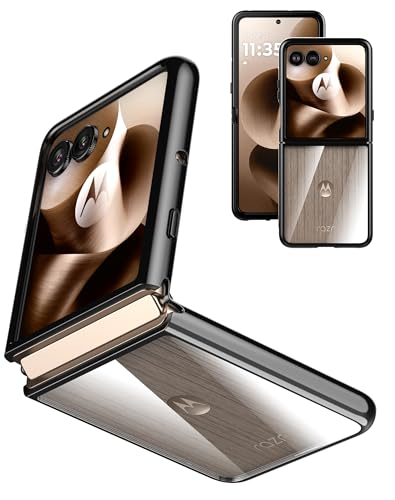 Cresee Coque pour Motorola Razr 60 Ultra (2025) Étui Rigide Transparent Mince avec Bords Flexibles en TPU Housse de Protection Antichoc Bumper Case pour Moto Razr 60...