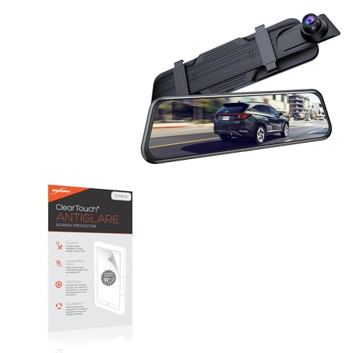 BoxWave Screen Protector Compatible with CamPark RM01 (10 in) - ClearTouch Anti-Glare (2-Pack), Anti-Fingerprint Matte Film Skin
