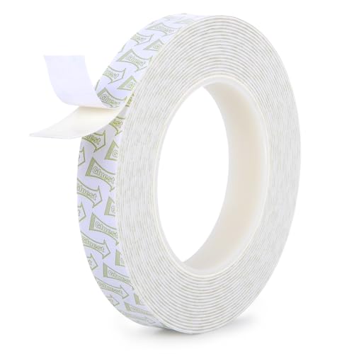 Image of Damage Free Double Sided Tape 3 /4in x 20ft, Removable Picture Hanging Strips Residue Free, Heavy Duty Mounting Tape, Wall Adhesive Strips Foam Tape Roller for Poster Carpet Rug Art Craft