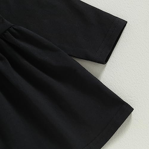 Vestido Negro de Manga Larga para Bebé 12-18 Meses miniatura 6