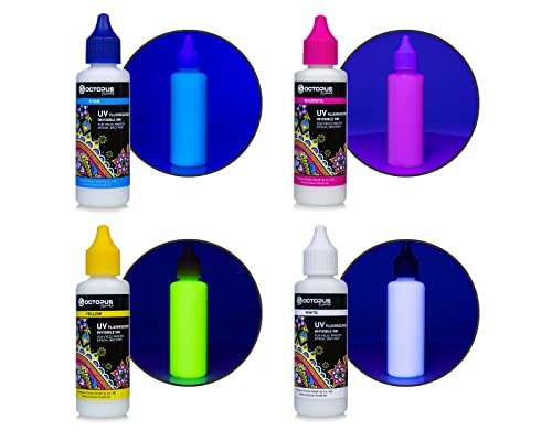 Encre UV fluorescente invisible Octopus compatible Epson Brother 4X 50ml