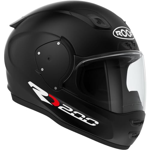 ROOF RO200 Casco Moto Integrale In Vetroresina - Colore Nero Opaco - Massimo Comfort, Robustezza E Leggerezza - Prezzo Di Fabbrica - 4 Anni Di Garanzia (56)