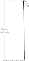 Vista 2 de Bastón plegable de aluminio para personas con discapacidad visual y ciegas (se pliega 6 secciones) (47.2 pulgadas), mango negro)