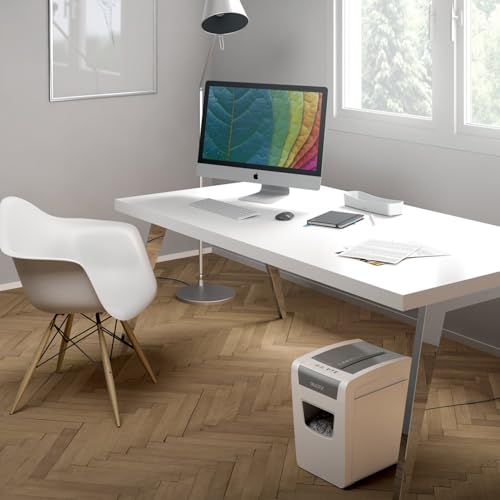 Leitz IQ Paper Shredder, Cross Cut, 10 Sheet, 6 Gallon Bin, P4 Security, Slim, Anti-Jam, Home Office (170004) の商品画像 1