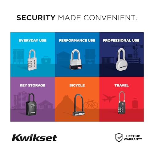 Kwikset TSA Approved Combination Luggage Lock with Cable, 1-Pack, Silver - image 6
