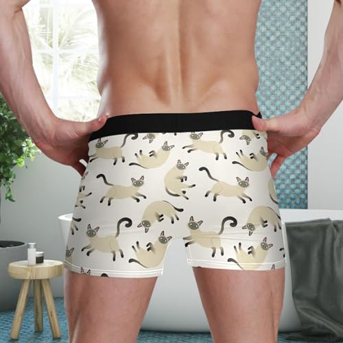 visesunny Men's Boxer Briefs Soft Breathable Cute Underpants with Stretch Waistband Rayon Underwear3