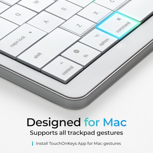 Image of CLVX 1 Mac Wireless Keyboard with Trackpad Full Size Bluetooth