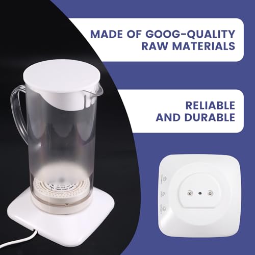 Pichet d'eau riche en hydrogène 1100 ml avec système d'électrolyse USB