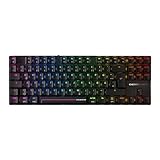Cherry XTRFY MX 8.2 Pro TMR Wireless Clavier de Jeu magnétique/mécanique TKL, Disposition Allemande (QWERTZ), commutateurs en Cristal Cherry MK remplaçables à Chaud, Noir