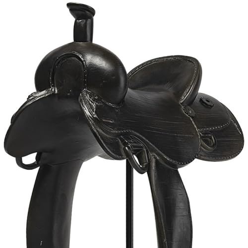 Escultura Decorativa de Caballo de Metal y Resina 16 pulg miniatura 7