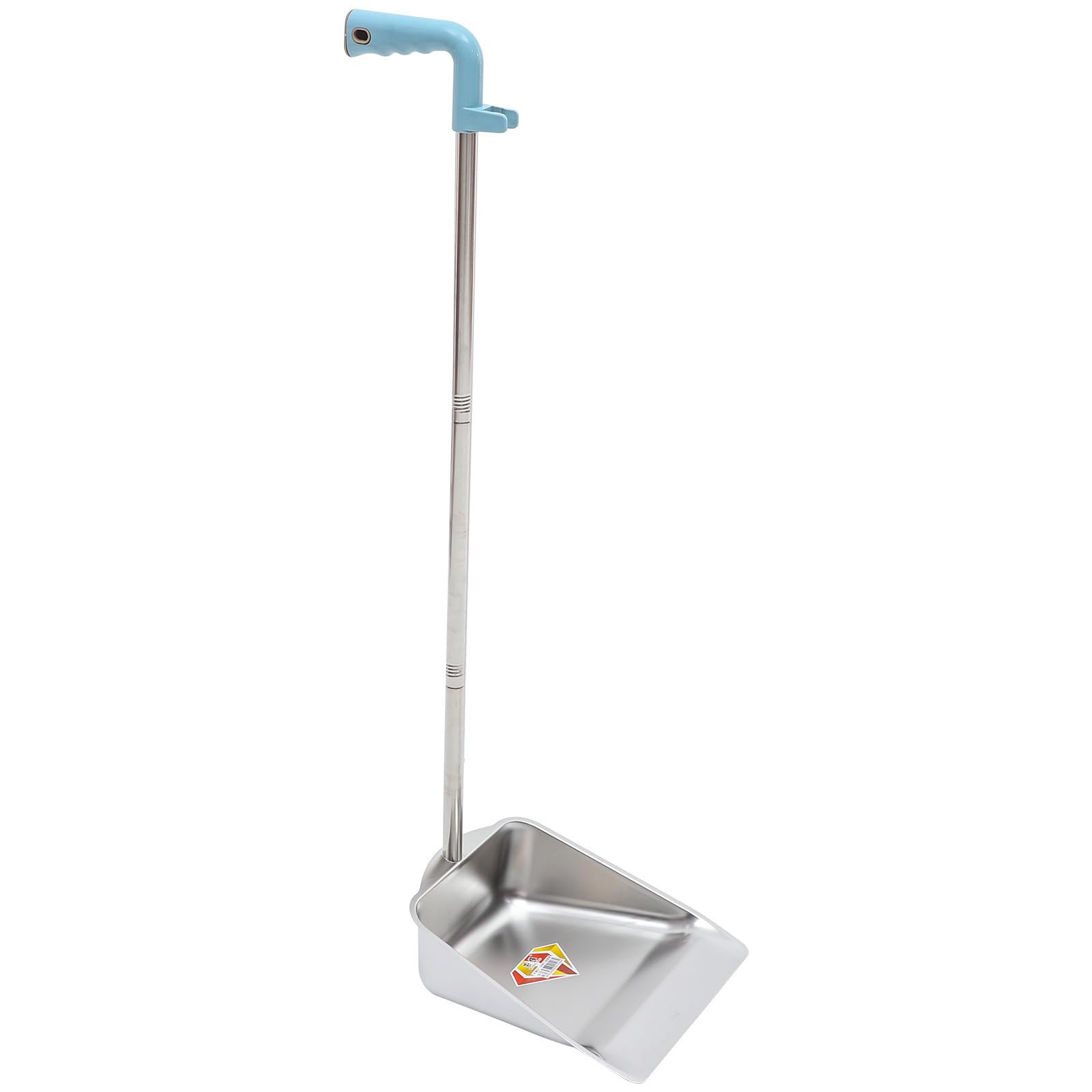 SHINEOFI Pala per Rifiuti Manico Lungo Acciaio Inox Pulizia Casa