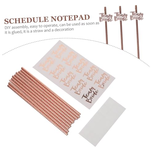 Holibanna 20 pitillos de papel desechables para fiesta miniatura 3