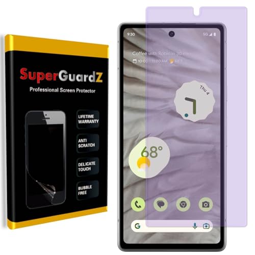 SuperGuardZ [2-PACK] For Google Pixel 7a (2023) Screen Protector Anti Blue Light, Eye Protection, Anti-Scratch, Anti-Bubble
