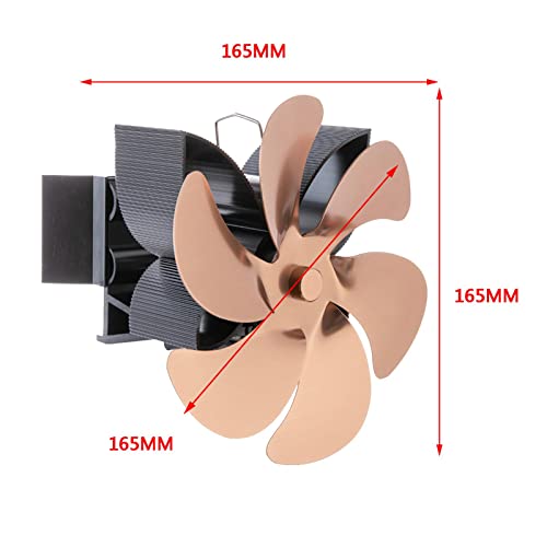 figatia Ventilador de Fogão de 3 Lâminas Elétrico para/aquecedor de /, Prata10