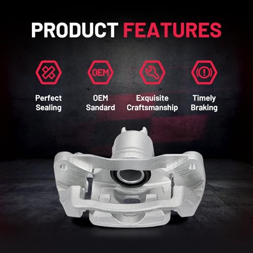 Image of BDFHYK 19-B2066A 19-B2067A Rear Disc Brake Caliper Assembly Compatible with Saab 9-2X 2005-2006 2.0L 2.5L H4, Compatible with Subaru Forester 2004-2008 Impreza 2004-2007 2.0L 2.5L H4, GAS 2pcs