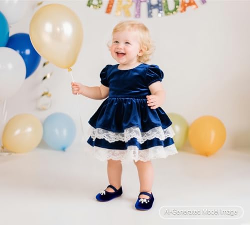 Image of PHIRAMIN Toddler Girl Mary Jane Dress Shoes-Little Girl School Uniform Shoes for Wedding Party