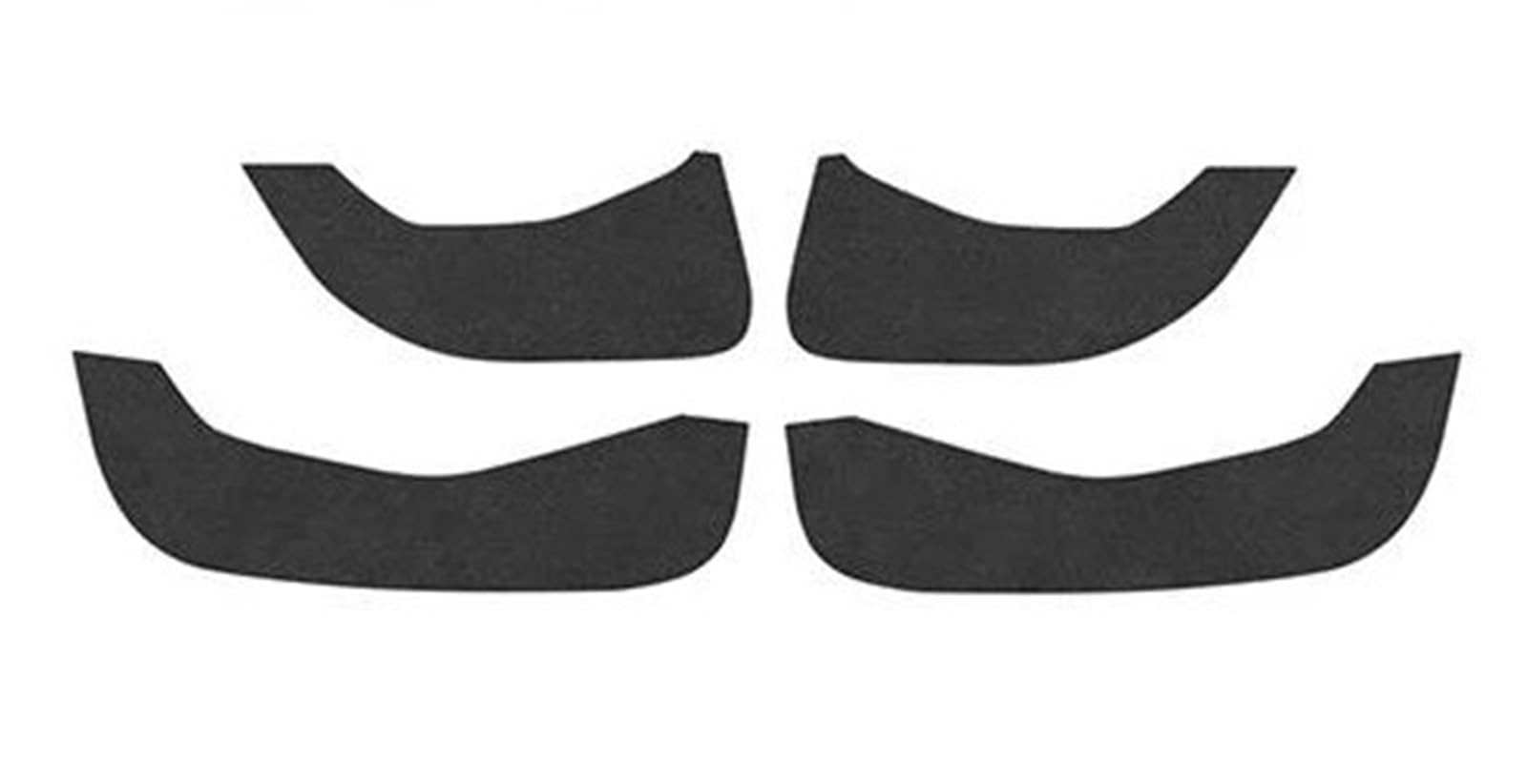 Hqgqcezek Carbon Pattern Interior Decal Trim Lhd Rhd Car Anti-Kick Pad Suede Leather Door Protect For Mazda 3 For Axela 2019 2020 2021 2022 2023 2024 2025