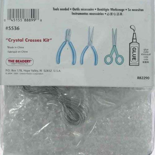 Beadery Holiday Beaded Ornament Kit, Crystal Crosses, 1.25-Inch, Makes 24 (BOK-5536) - Image 5