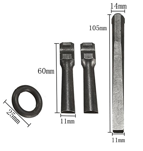 Image of Wedge and Feather Shims Concrete Marble Granite Rock Stone Splitting Hand Tools (9 /16 inch, 10Pcs)
