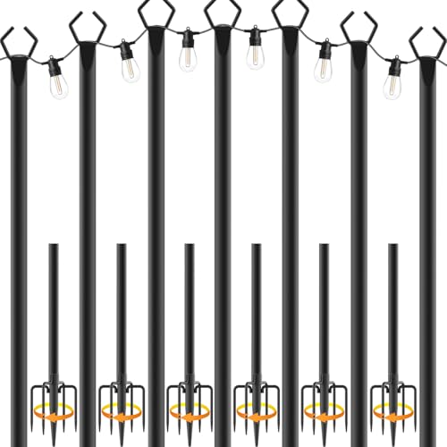 NUERPO 7 Pack Steel Poles