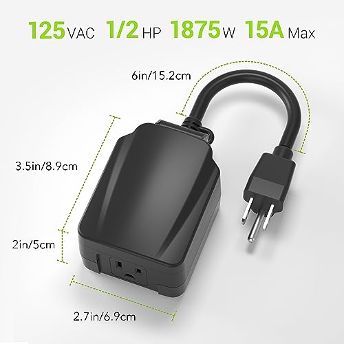 image for BN-LINK 24-Hour Mechanical Outdoor Light Timer, Waterproof, Heavy Duty