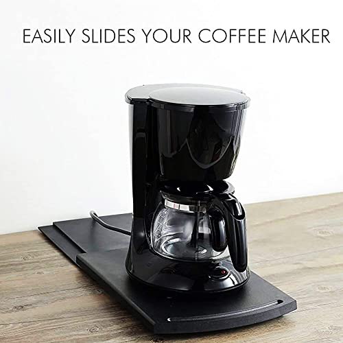 Kleverise Appliance Slider - Kitchen Caddy Appliance Sliding Tray - Countertop Storage Accessory For Kitchen Appliance - Abs Coffee Maker Mixer Air Fryer Rolling Slider #TOP6