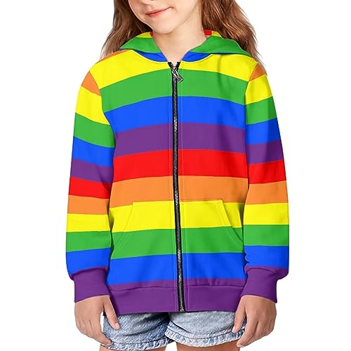 Image of Zipper Hoodie for Kids Full Zip Up Sweatshirt Active Coat Hooded Pullover with Pockets Size 6-16 Boys Girls