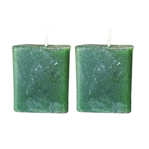 Badan Native America Eucalyptus Fir Needle Bayberry Votive Candle Set of 2, Green