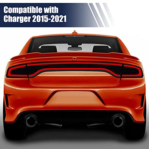 Byredio Tail Light Tint Kit Taillight Vinyl Tint Film Wrap For Charger 2015-2021 Precut Overlays Self-Adhesive Vinyl Tint Film Decals (Dark Smoke)  #TOP5