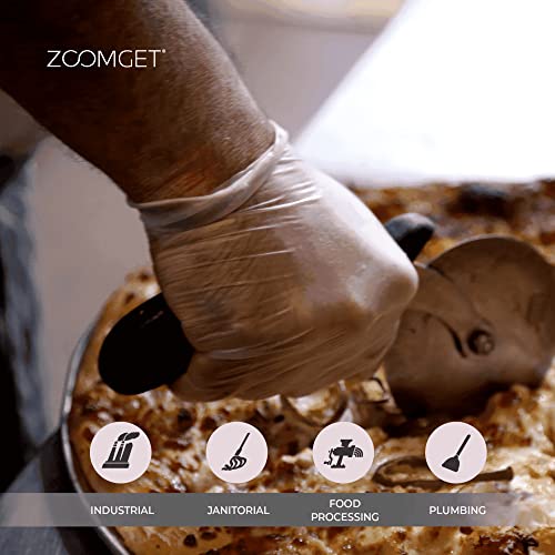 image for X3 Clear Vinyl Disposable Industrial Gloves, 3 Mil, Latex & Powder-Fre