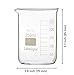 Labnique Borosilicate 3.3 Glass Griffin Beaker, Low Form with Printed Graduation, Double Boxed, 250ml (Pack of 8)