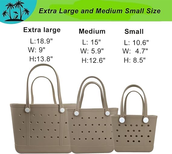 Rubber Beach Bag, Tote Bag for Women, Waterproof Tote Bag for Travel, Swimming Pools and Gyms3