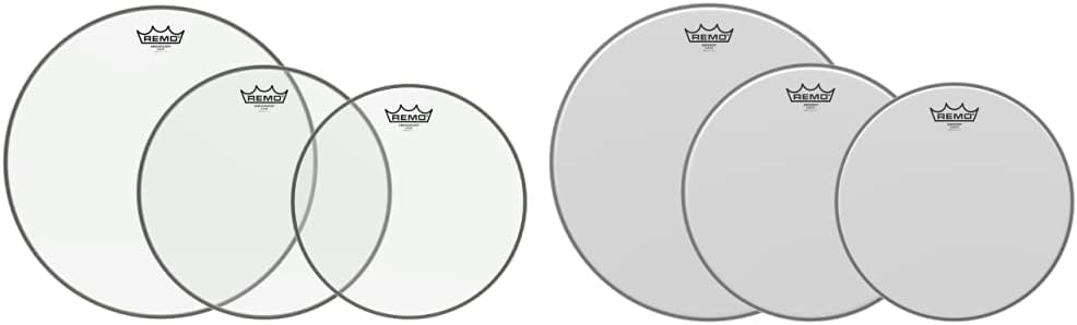 Remo PP-0980-BE Emperor Clear Tom Drumhead Pack - 10", 12" & 14"