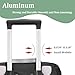 JNTKE Upright Carry On Luggage Set with Duffel Bag, 17 Inch Lightweight Suitcase with Spinner Wheels for Business and Travel Burgundy