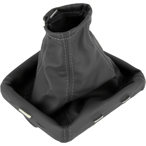 Soufflet de levier de vitesse compatible avec Opel Vectra C, 2002-2008, Plug & Play, avec cadre, gris