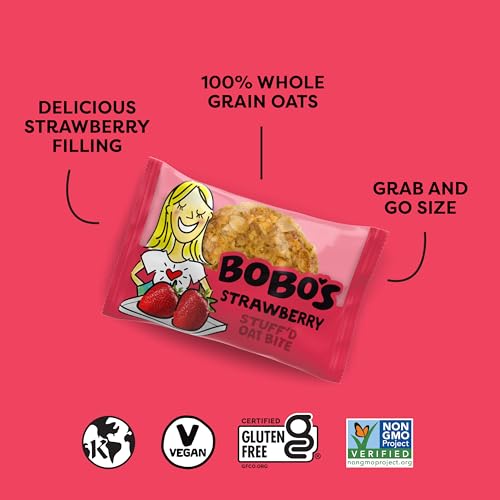 Image of Bobo's Oatmeal Bites, Strawberry, Chocolate Chip, Apple Pie Variety (30 ct)
