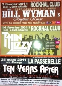 Affiche Thin Lizzy pour Retrouver la Nostalgie des Concerts Rock de Légende