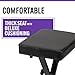 On-Stage KT7800 Three-Position X-Style Keyboard Bench (Portable, Folding, Seating for Keyboards, Synths, Organs, and Pianos, Adjustable Height, Padded, Cushioned, Metal Base, Rubber Feet, Black)