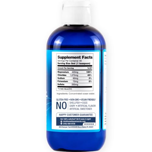 OmniBlue Ocean Minerals - 70+ Trace Minerals & Liquid Magnesium - Potassium, Chloride- Low Sodium - Natural Support for Sleep, Digestion, Regularity, Hydration & Electrolyte Balance (8 oz) - Image 5