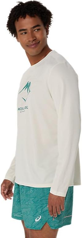 ASICS Men's Fujitrail Logo Long Sleeve TOP Running Apparel