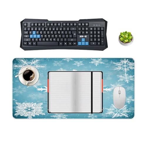 Alfombrilla para mouse grande Winter Snowflake miniatura 4
