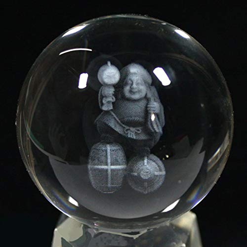 Amazon.co.jp: 【石流通センター】【彫刻置物】丸玉 人工水晶 約50mm